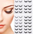 3 пары норковых густых накладных ресниц ручной работы, норковые накладные ресницы для наращивания, накладные ресницы, драматические ресницы, инструменты для макияжа