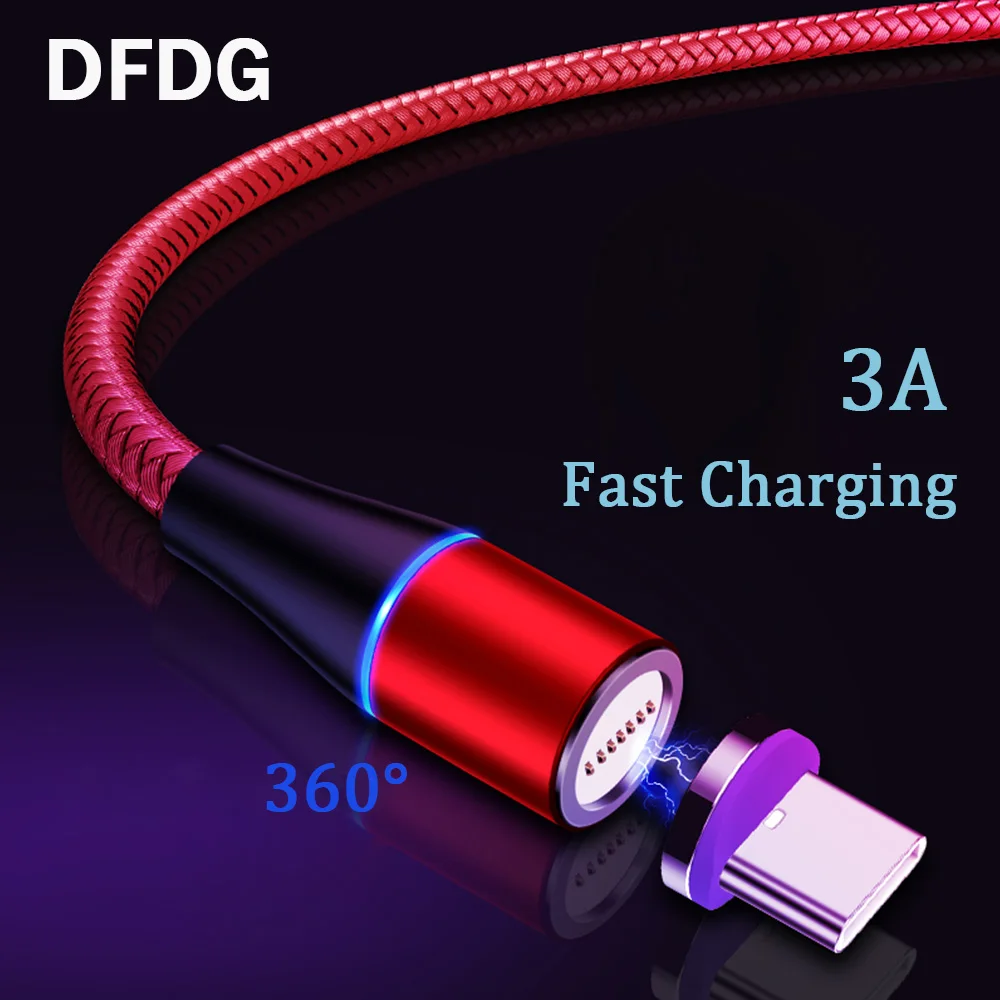 Магнитный кабель 3A Micro USB C quick charge 3 0 для iPhone 11 X samsung Быстрая зарядка Магнит usb type