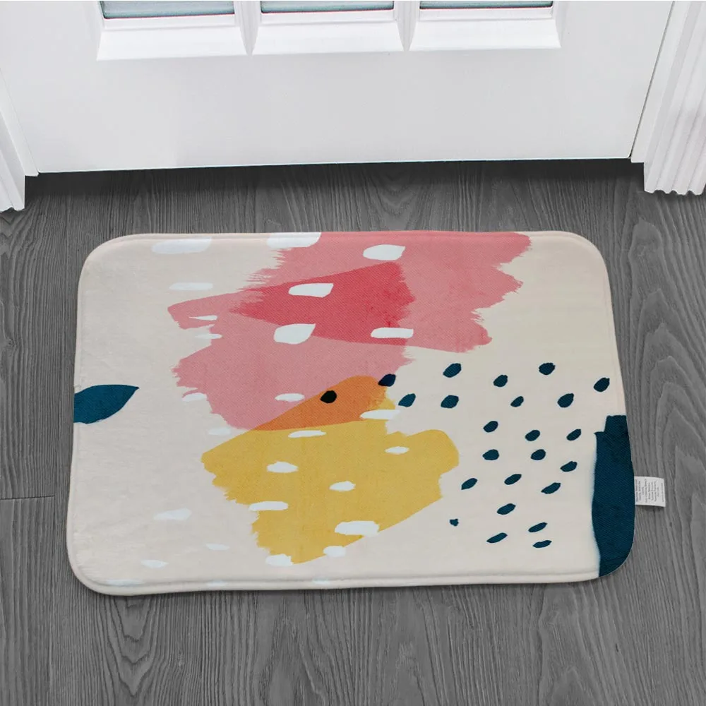 

3D Printed Floor Mat Bedroom Kitchen Absorbent Door Carpet Home Floor Decoration Living Room Carpet Bathroom Non-Slip Rug
