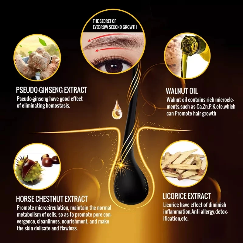 

OMY LADY 3PCS Eyebrows Eyelash Enhancer Feg Original Rising Eyebrow Growth Serum Long Thicker Cosmetics Set Eyelash Growth