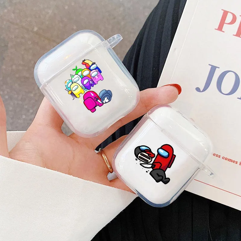 

Cartoon Among Us Game Silicone Matte Clear Cover For Apple Air Pods 1 2 Wireless Earphone Accessories Airpods Pro 3 Cases Funda