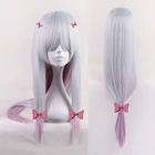 Парик для косплея Izumi Sagiri для женщин, искусственные волосы для костюма на Хэллоуин, с шапочкой, 5 розовых заколок
