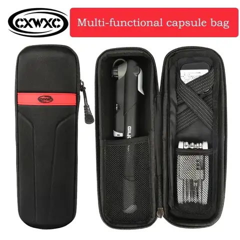 Сумка-капсула CXWXC для горных велосипедов из ЭВА, мешок для хранения инструментов для шоссейных велосипедов, Велосумка, хранилище для бутыло...