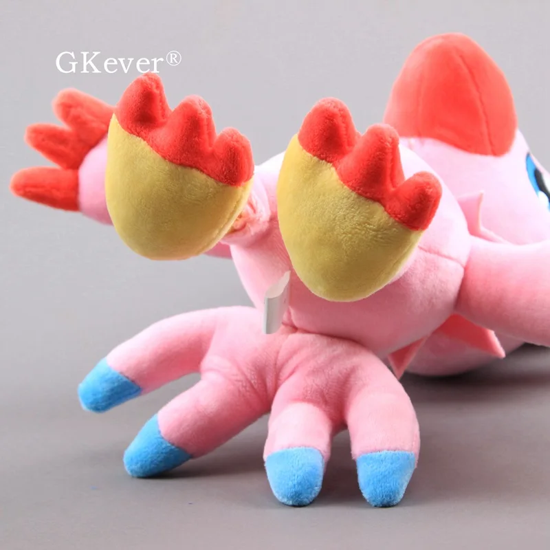 Mu&ntilde;eco de peluche de Anime de 32 cm para ni&ntilde;os, mu&ntilde;eco de peluche suave Kawaii de 13 ", de Color rosa, Digimon Piyomon-5