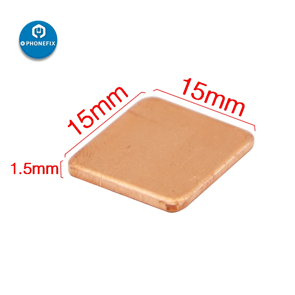 15*15 мм медный ломтик радиатор теплоотвод термопрокладка ЦП Охлаждающий для