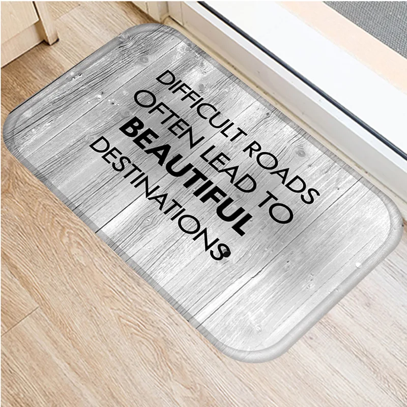 Креативный коврик с буквами домашний входной напольный нескользящий Придверный