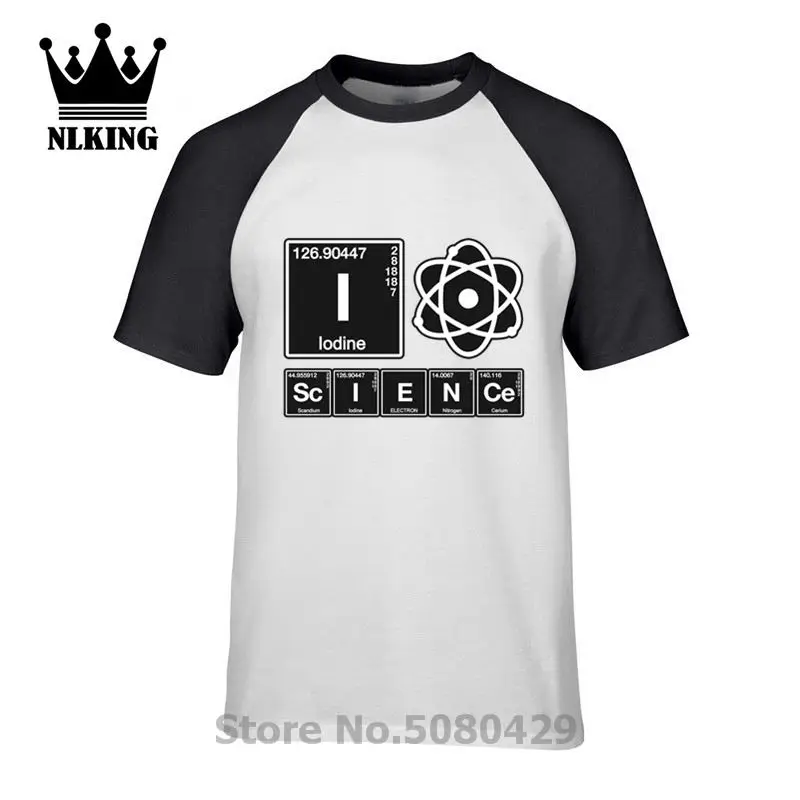Футболка элемент любящей наукой уличная футболка юмором химия короткий