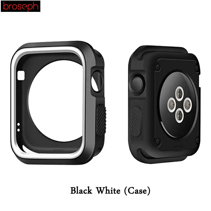 Watch Protector Bumper for Apple watch 4 Case 40mm 44mm Silicone Watch Cases Cover for Iwatch Series 3 2 1 Strap 38mm 42mm