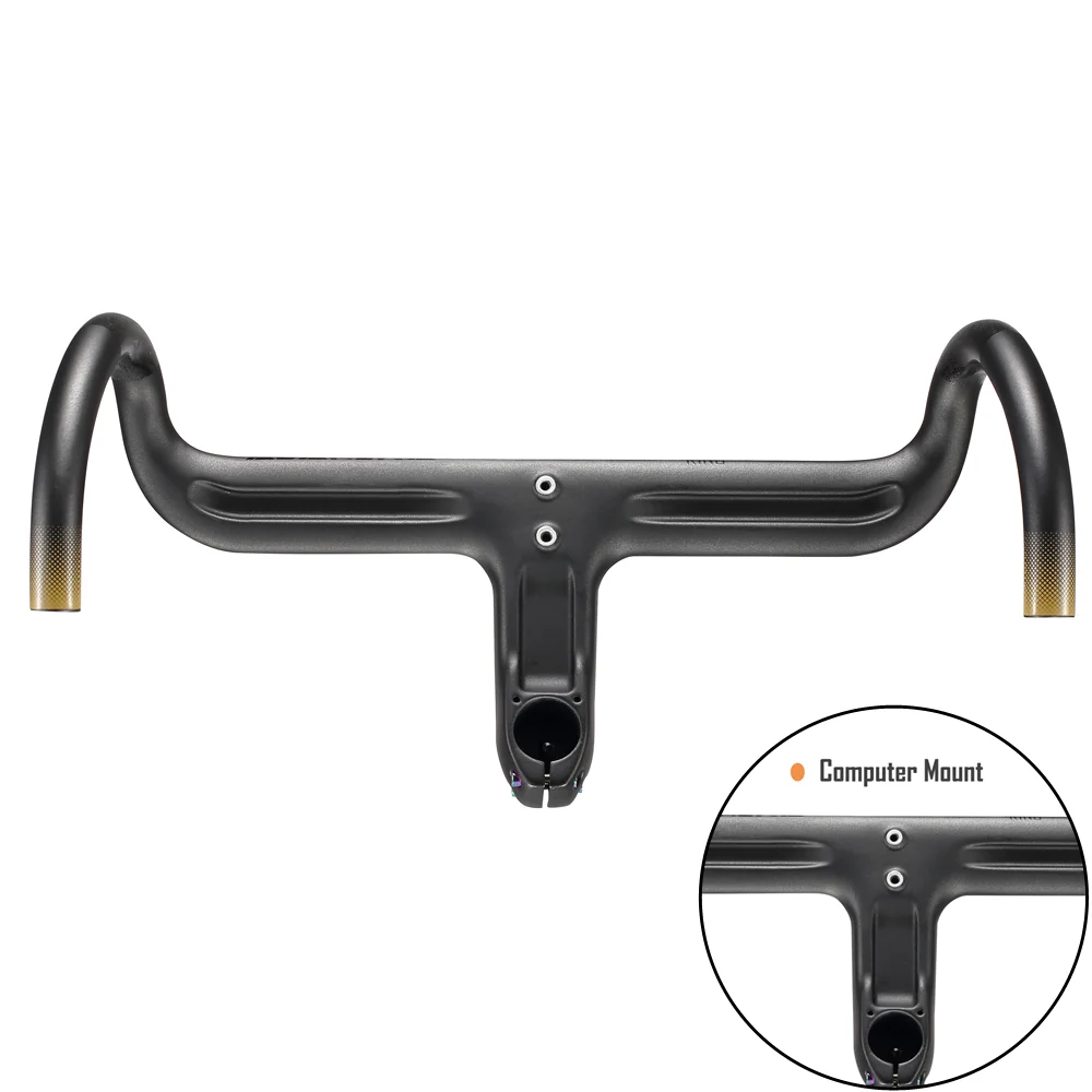 Купить Гравий руль из углеродного волокна экзотропизм Руль 28,6 мм/31,8 мм встроенный велосипед фотомагнитная ручка для дорожного велосипеда матовый ...