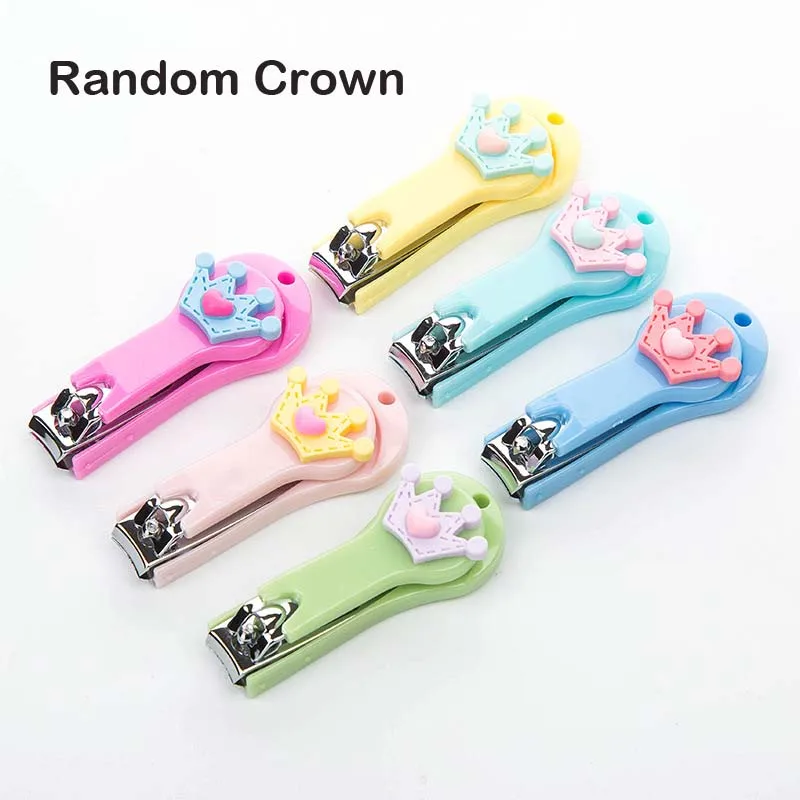 Random Crown 12 шт. в упаковке, милые леденец на палочке с цветочным рисунком кролика кусачки для ногтей для девочек День рождения пользу для подарков для будущей матери для крещения ребенка подарки, сувениры - Цвет: Random Crown