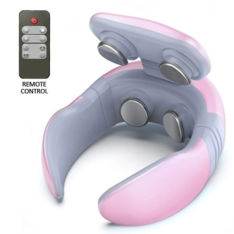 

4 Heads Neck Massager Electric Smart Neck & Shoulder Massager Heating Pulse Cervical Back Massager Pain Relief Health Care