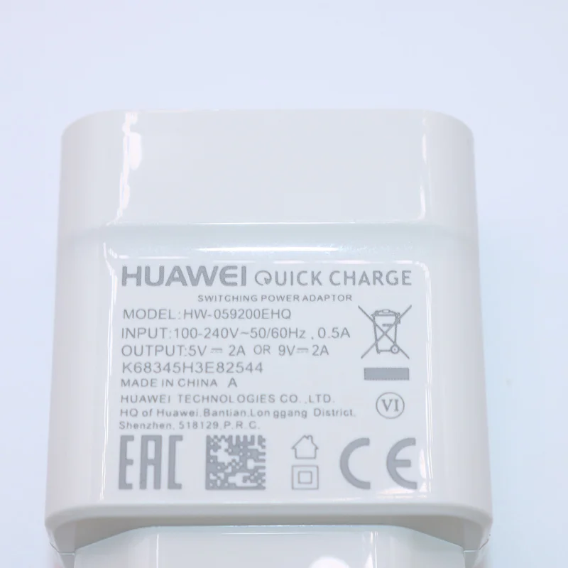 Зарядное устройство Huawei с Micro USB / Type-c кабелем зарядное европейской вилкой для