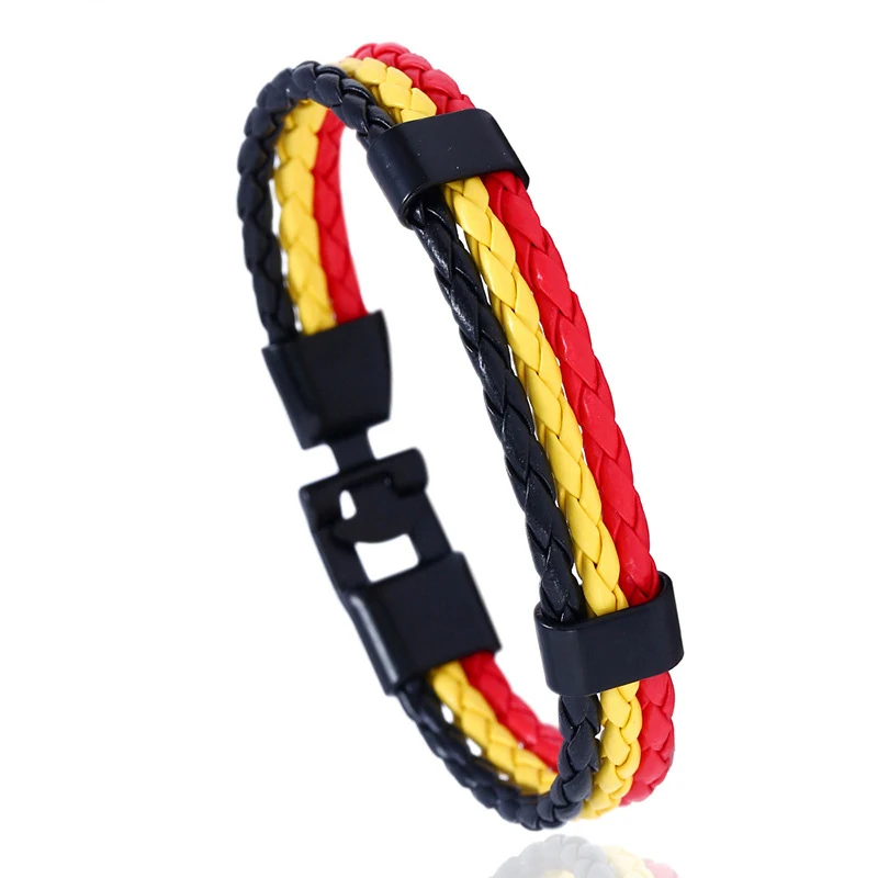 Мужские и женские кожаные браслеты из нержавеющей стали Испания Германия