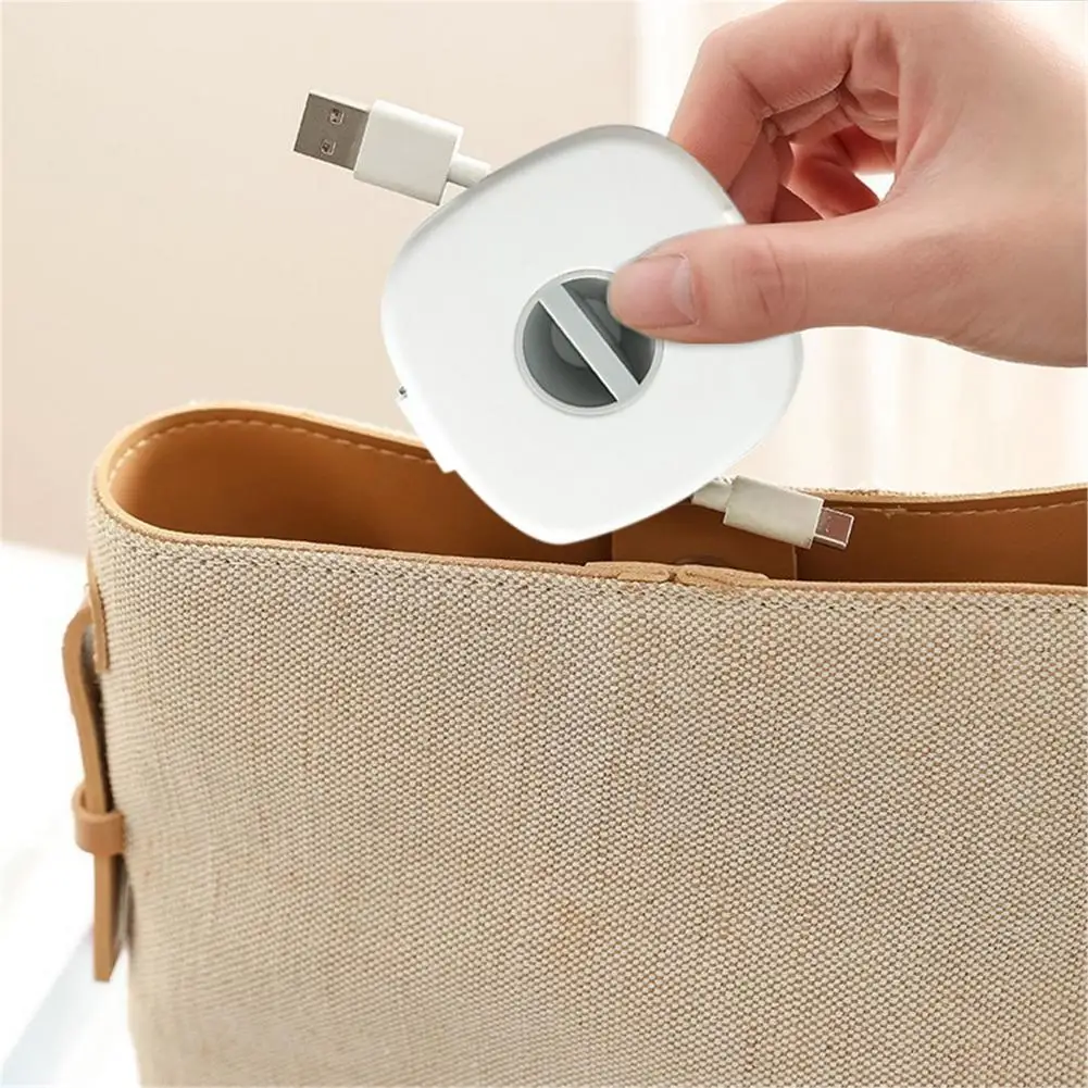 Desktop Charging Data Cable Storage ABS Box Bag Artifact Wired Headset Portable Management | Электроника