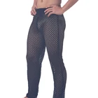 Новая мужская сетчатая Повседневная Домашняя одежда, штаны, прозрачные пижамные штаны, пикантная Молодежная сетчатая одежда для сна с низкой талией