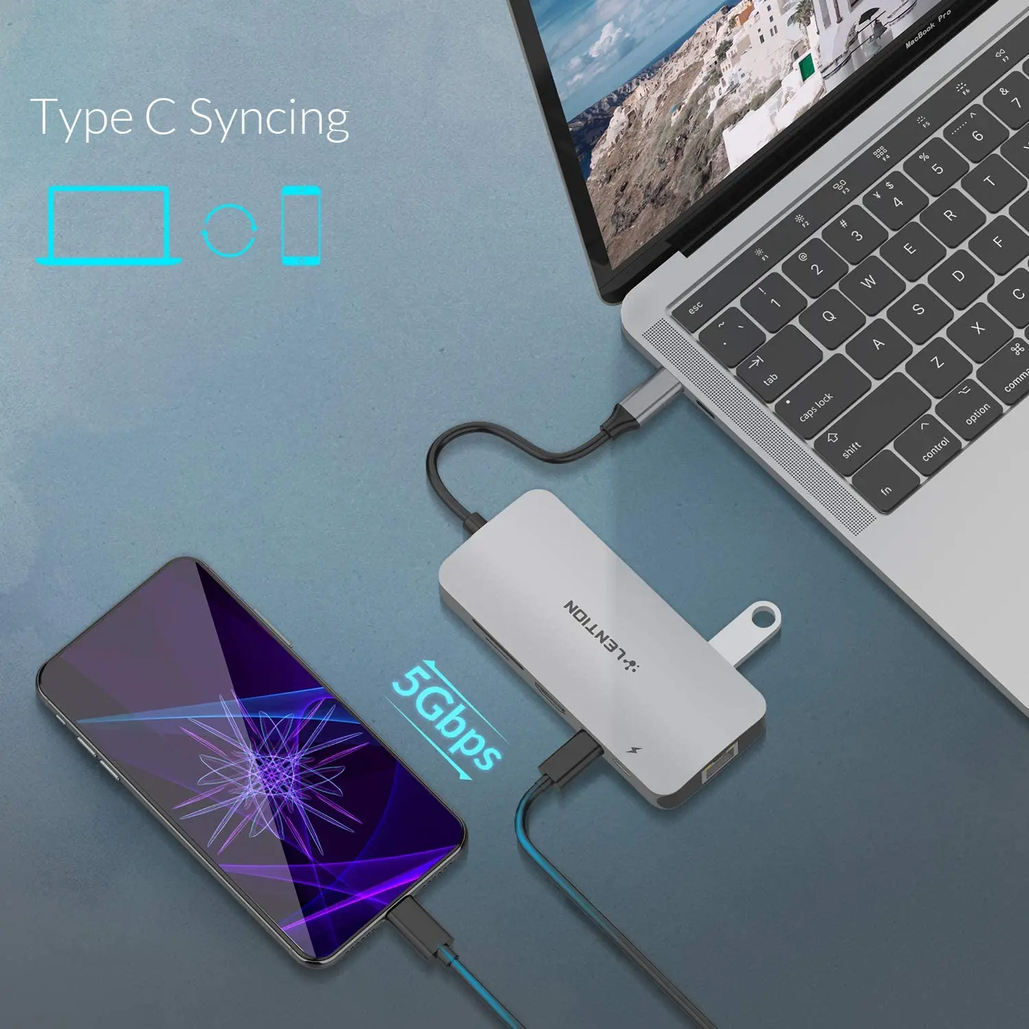 Концентратор USB C 4K HDMI Gigabit Ethernet двойные Кардридеры 3 0 адаптер для передачи данных