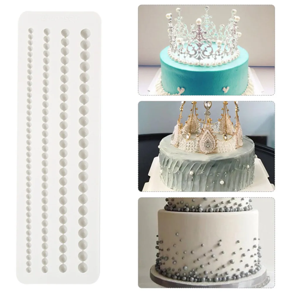 Жемчуг полоса границы формы силиконовая форма для выпечки тортов с помадной