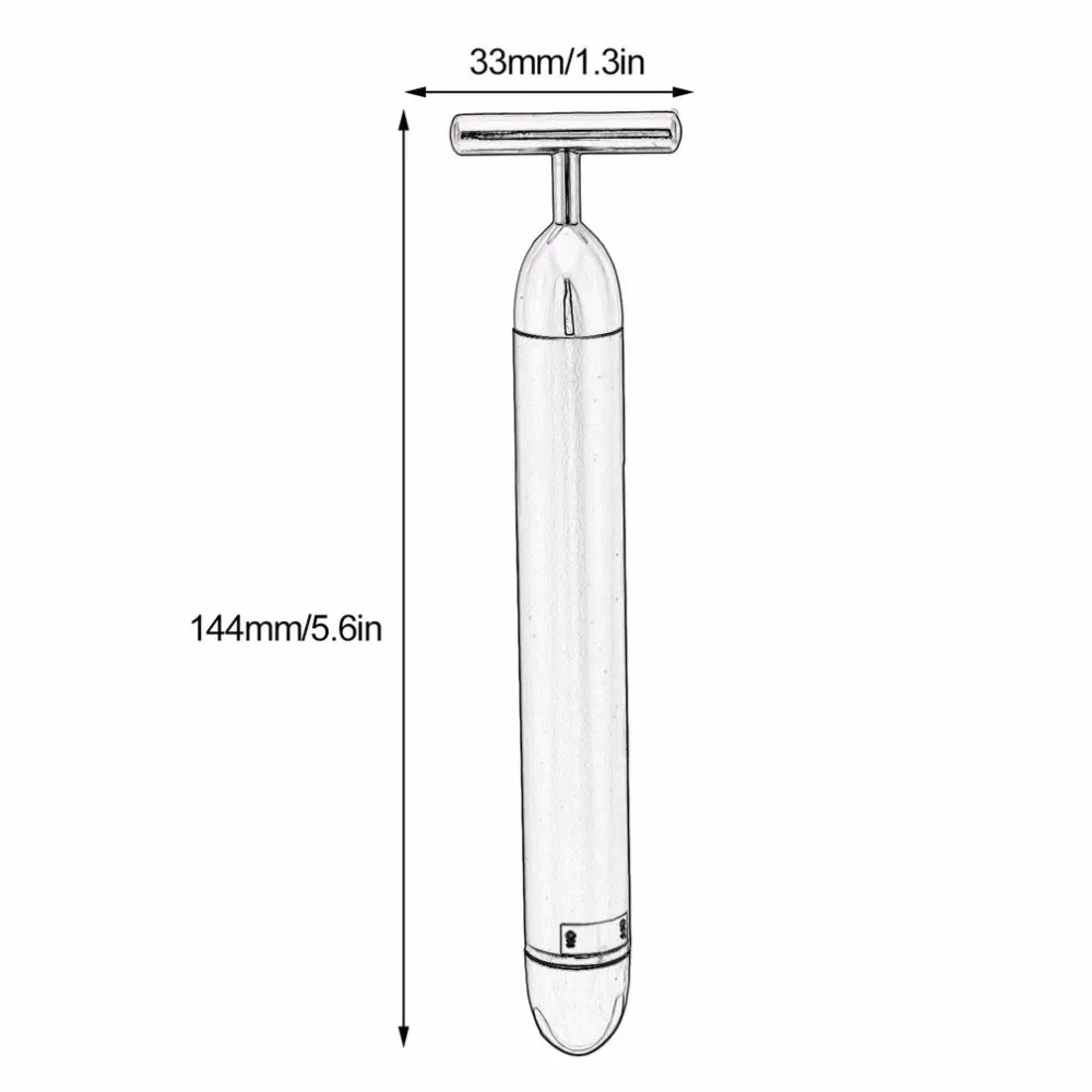 

Energy Beauty Bar Slim Face Massage Tool T Shape Facial Beauty Roller Vibration Massager Stick Lift Skin Tightening Wrinkle Bar