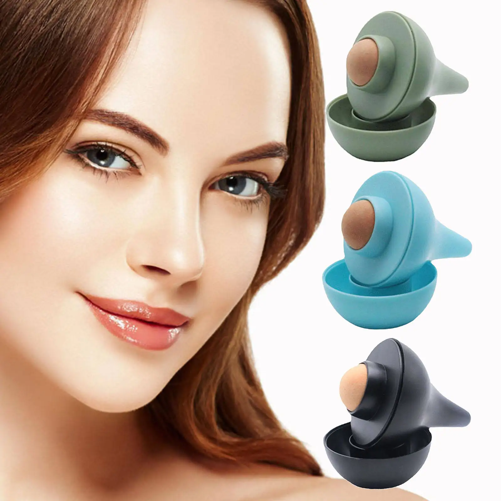 

Oil Absorbing Volcanic Face Roller Reusable Massage Portable Reduce Acne Beauty Tool Oil Control for Oily Skin Sensitive Skin