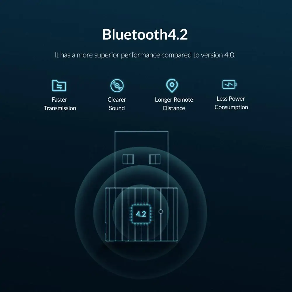 Bluetooth адаптер ORICO беспроводной с поддержкой 4 2 и EDR|mini bluetooth 4.0 adapter|bluetooth adapterorico