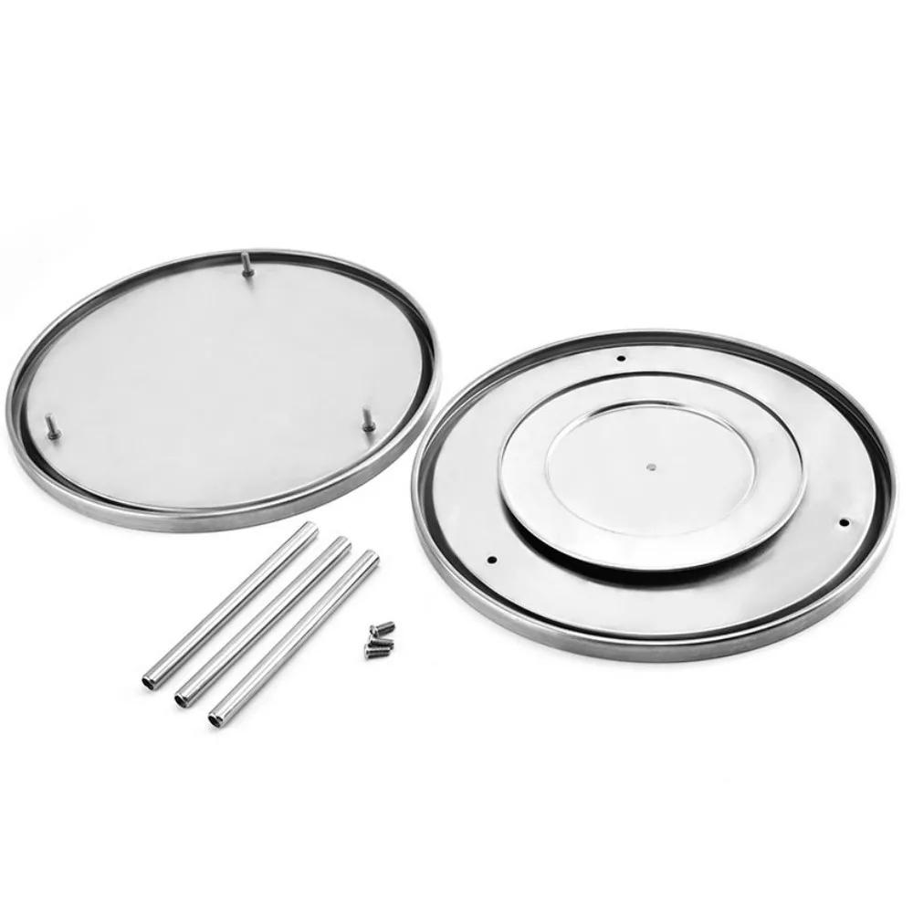 Двойной Органайзер из нержавеющей стали полка для специй фруктовая закуска