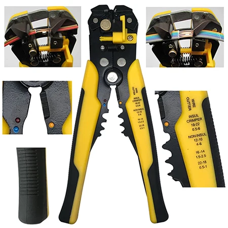 Wire stripper Обжимные плоскогубцы HS-30J 8 челюстей набор plug/трубка/изоляция/неизолированные клемм плоскогубцы alicate ручной инструмент комплект Зажимные инструменты - Цвет: Wire stripper