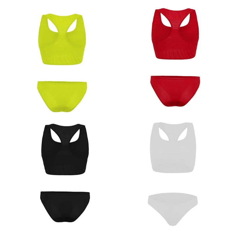 

40GC Women's Sexy Basic Bathing Suit, Three-point Split Underwear Bikini Swimwear, Five Colors Available