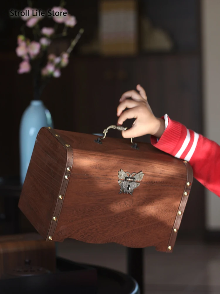 Детская одежда с подкладкой Ретро стиль свинья копилка для деревянный ящик замок