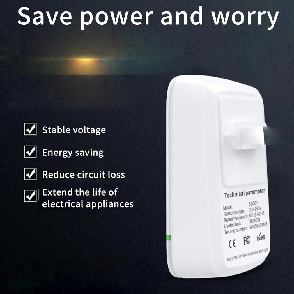 ЕС вилка Энергосбережение Энергия Коробка бытовая электрическая заставка умная