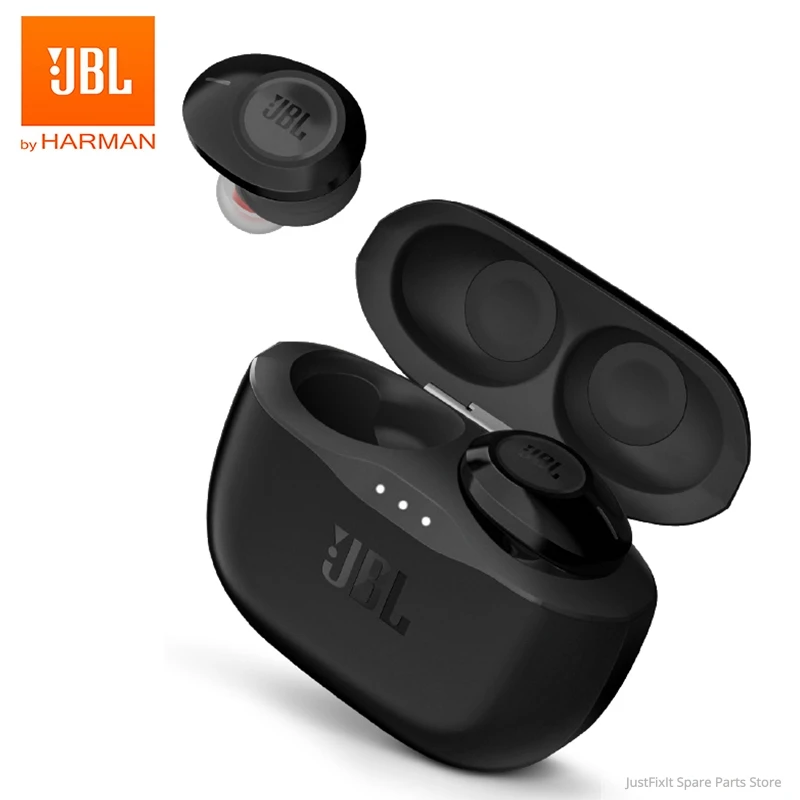 Беспроводные стереонаушники JBL T120TWS Bluetooth наушники с микрофоном и зарядным чехлом