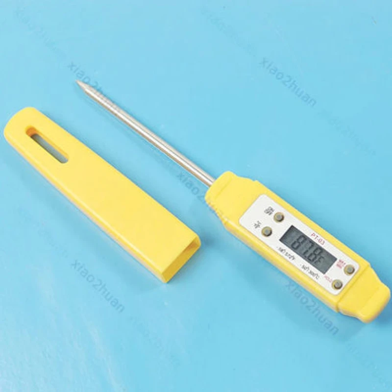 

Digital Probe Water Cooking Food Kitchen Temperature Thermometer Sensor Yellow A2UD