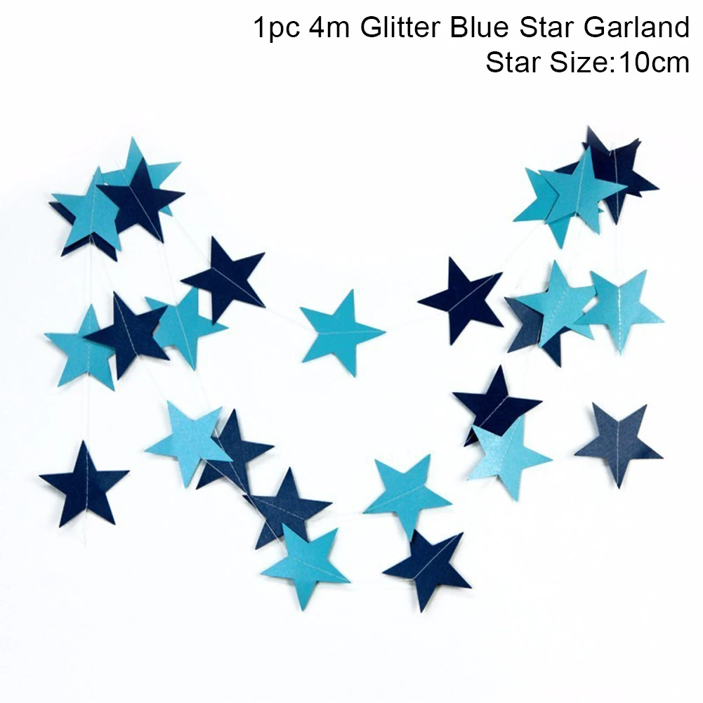 Glitter Blue 11 футов блестящая золотая белая розовая большая круглая гирлянда для свадебных мероприятий, вечеринок, дней рождения, украшения для детской комнаты - Цвет: Glitter Blue