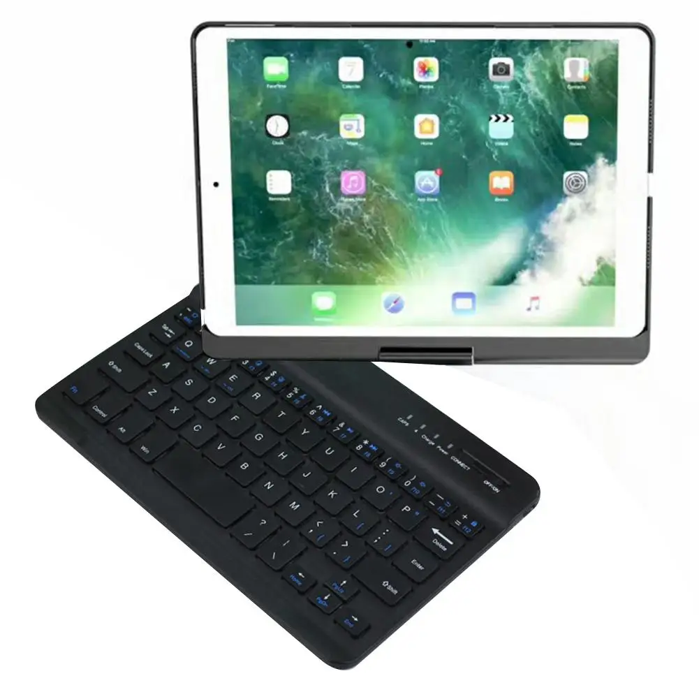 

7 inch Keyboard Bluetooth Rechargeable Silm Portable Easy Charging Lithium Battery Durable Practical for Tablet/Computer/Phone