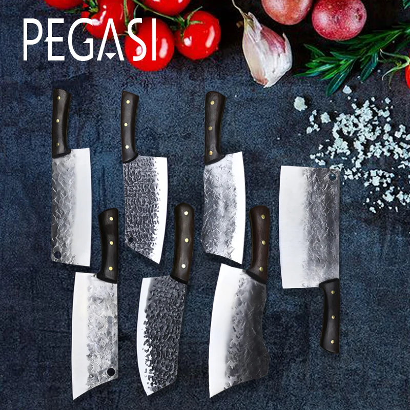 Пегаси ручной Кованый кухонный нож набор шеф-повара специальные супер-быстрые