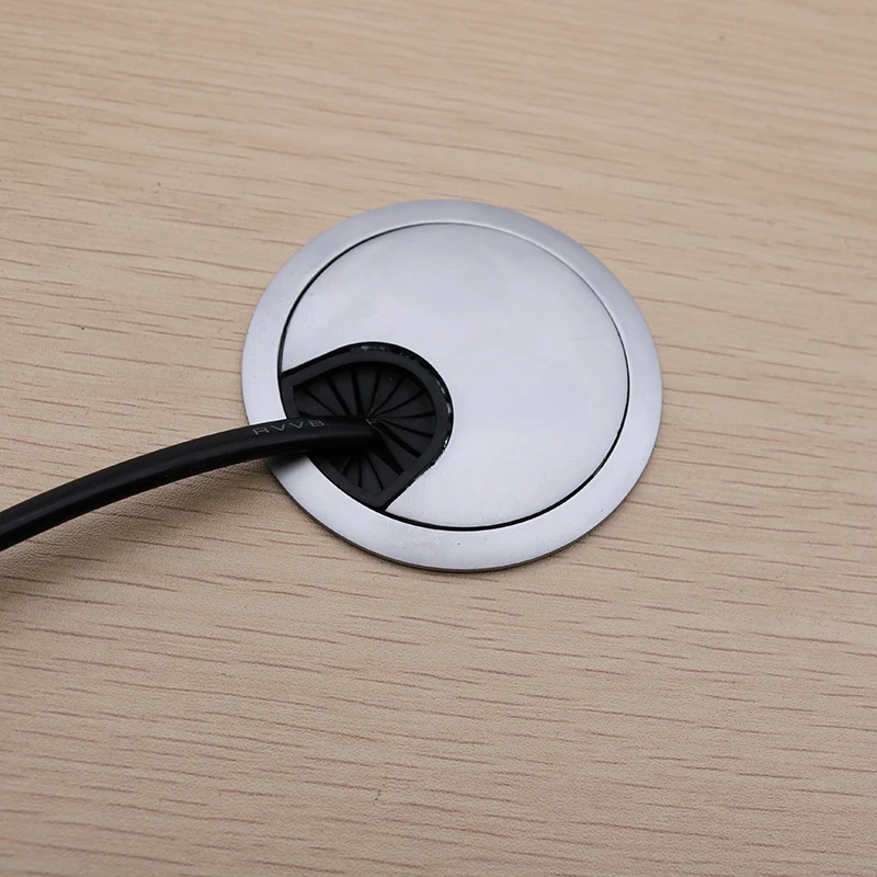 

Zinc Alloy Wire Hole Cover Computer Desk Grommet Table Cable Outlet Port cable organizer furniture accessories