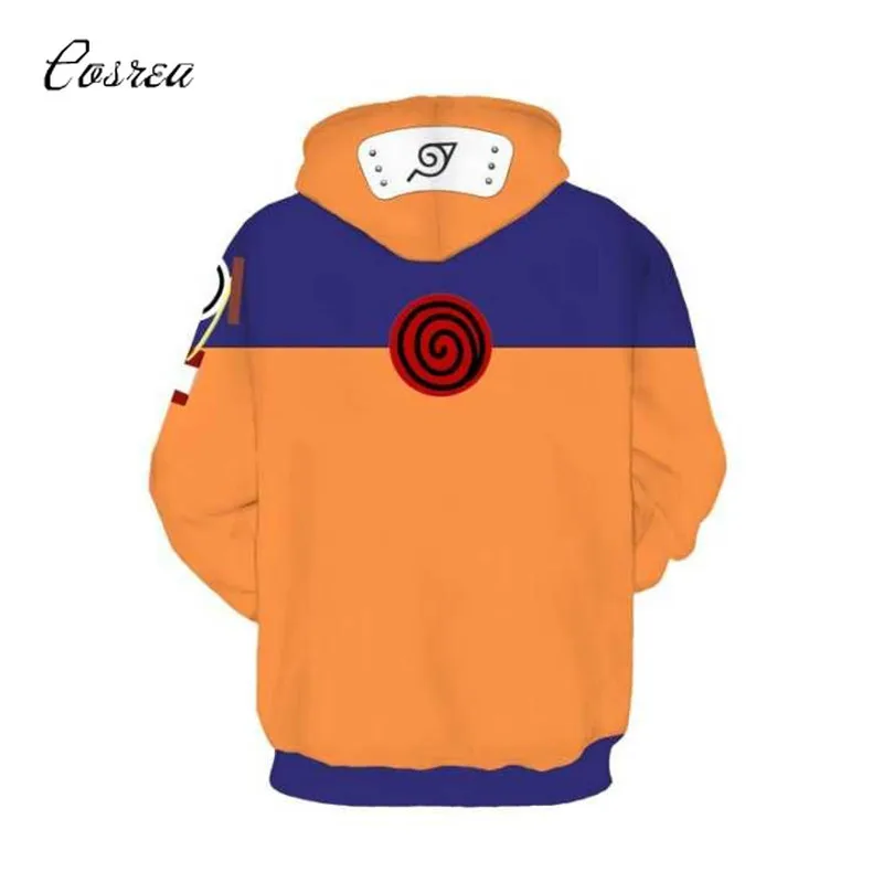Аниме Uzumaki Naruto костюм боруто толстовки Узумаки Толстовка пуловер штаны для