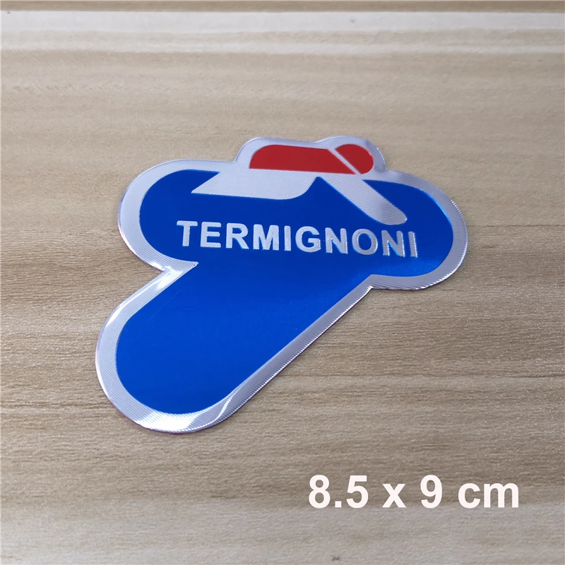 10 X Алюминий 3D термостойкого мотоцикл выхлопной трубы наклейки Стикеры для