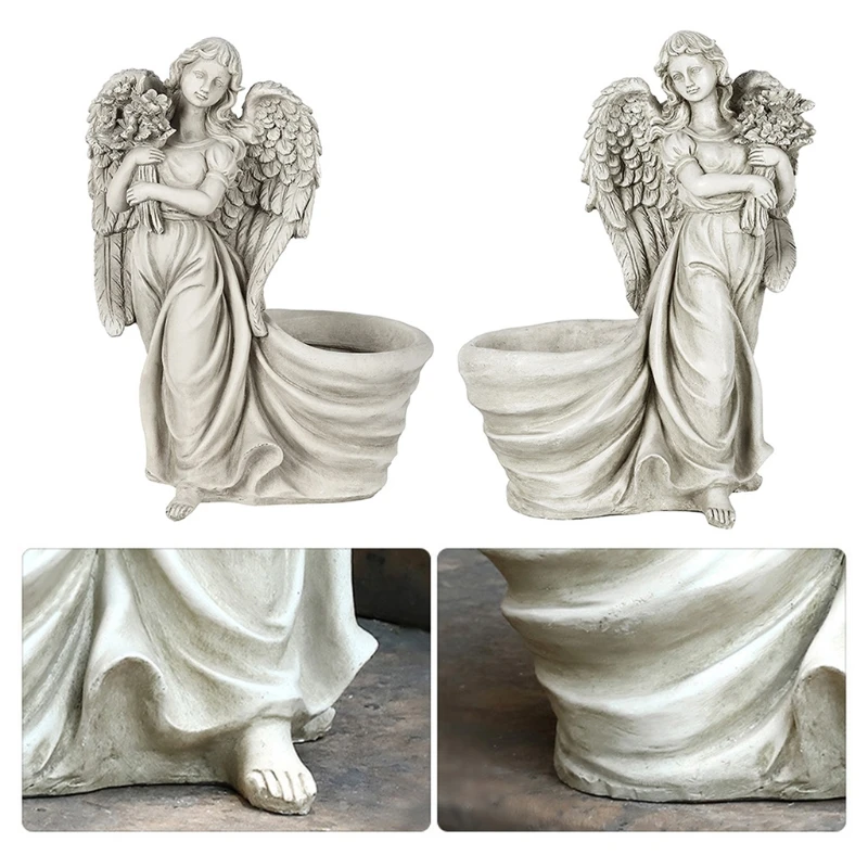 

Fairy Garden Angel Figurines Planter Pot Accessories for Outdoor Garden Decor Dropshipping