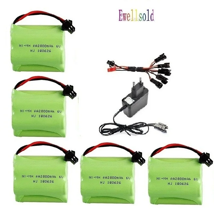 Никель металлогидридный аккумулятор высокой емкости 6 в 2800 мАч|Детали и