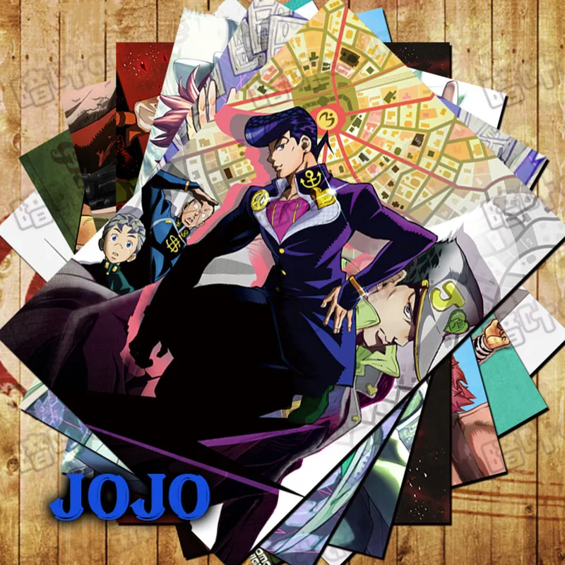 10 шт./лот приключения Джоджо плакат стикеры JoJo игрушки Джонатан Joestar Леоне abbacchio