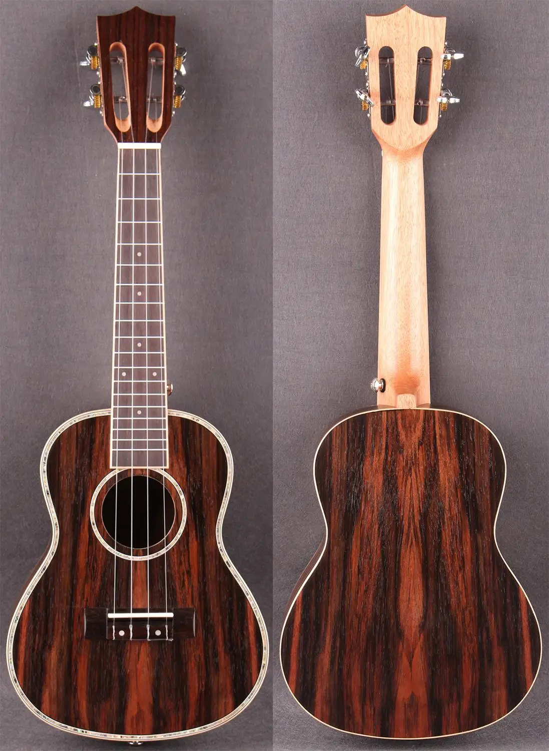 Концертное укулеле! Сверху и сбоку сзади темное дерево! Укулеле 4 струны гитара