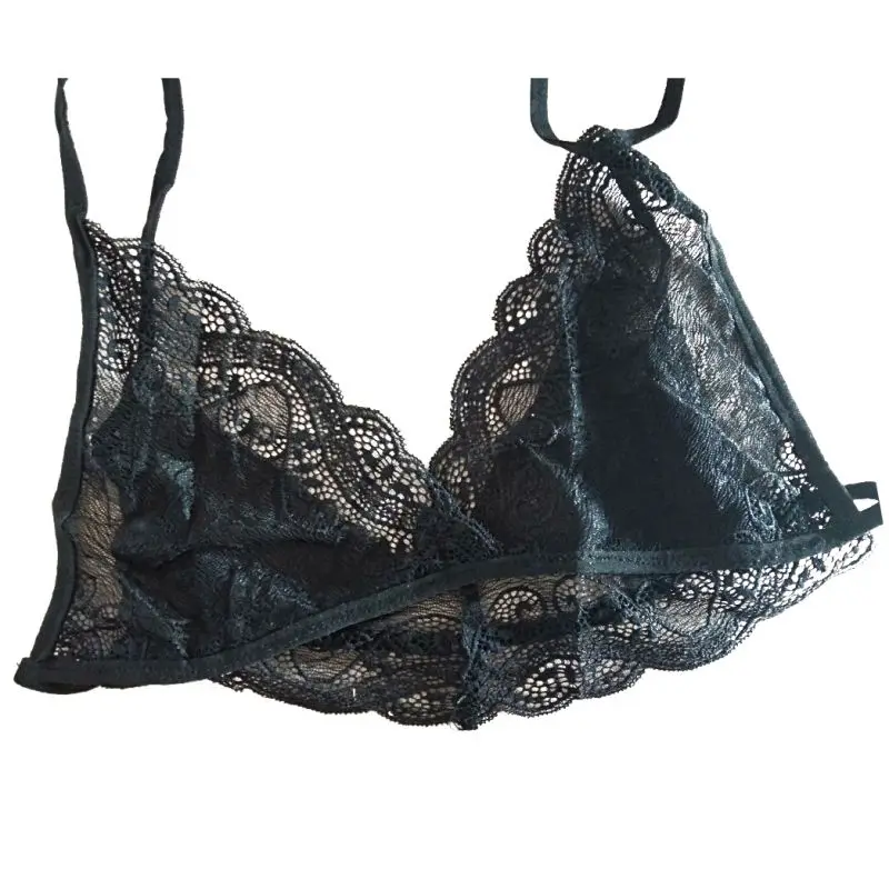 Модный сексуальный женский безрамный Топ без рукавов кружевной бюстгальтер с