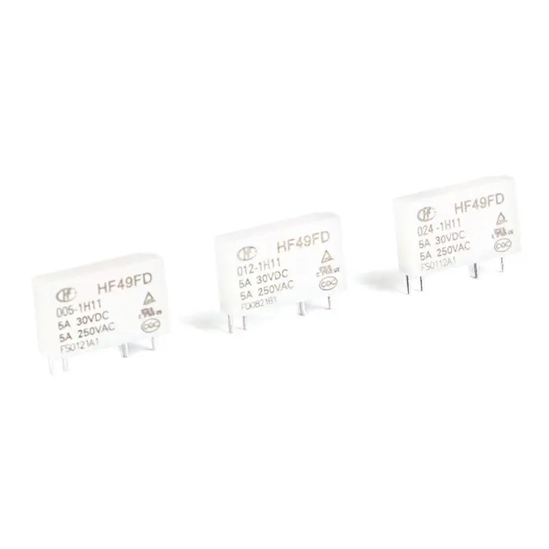 Реле 5V 12V 24V HF49FD 005 1H11 012 4PIN 5A 250VAC VDC питания Rele 1H12|Запасные части| |
