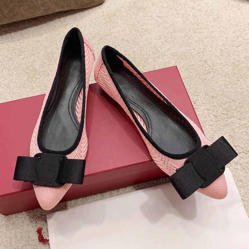 

2021 New Women Shoes with Bowknot for Lady Fashion Spring Autumn Shoes Free Shipping
