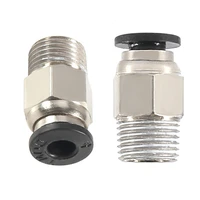 pneumatic connector pc4 01 1 75mm ptfe tube quick coupler for e3d v6 for j head fittings reprap hotend fits 3d printer parts