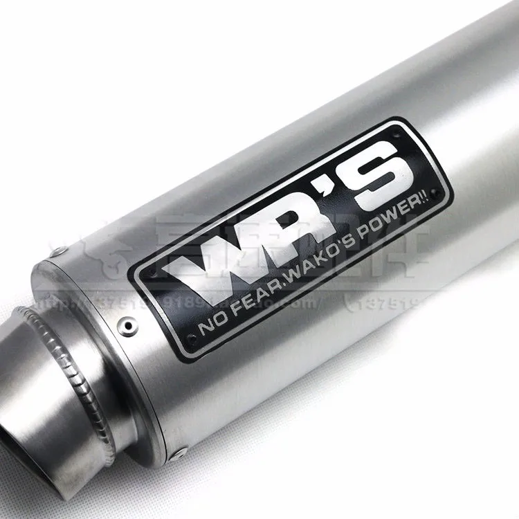 Универсальный Akrapovic Модифицированная выхлопная труба мотоцикла для WRS глушитель CB400 CBR400 VFR400 Высокое качество Черный/желтый