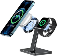 EWA Wireless Charger Stand Aluminum Alloy Phone Holder Compatible with iphone13 12 Pro  Max Mini and Apple Watch 3 4 5 6