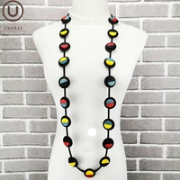ukebay new long pendant necklace women 2020 fashion design jewelry rubber necklaces clothes accessories handmade jewellery gifts