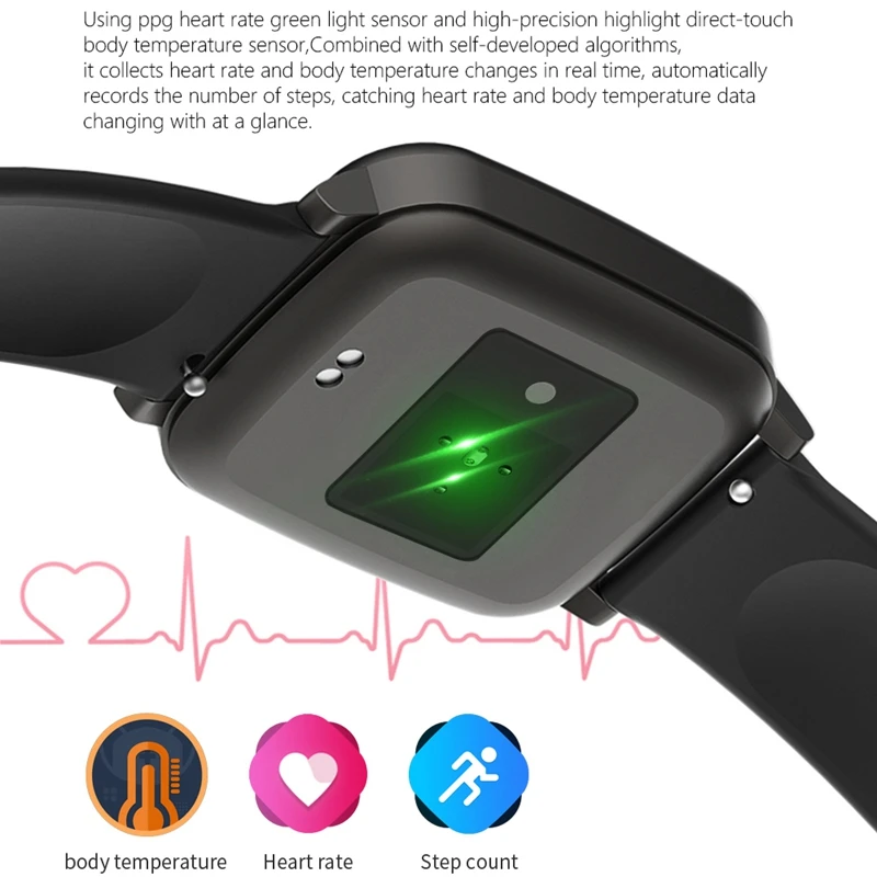 

Smart Watch Fitness Tracker Smartwatch with Blood Pressure Heart Rate and Sleep Monitor Waterproof Sports Smartwatch