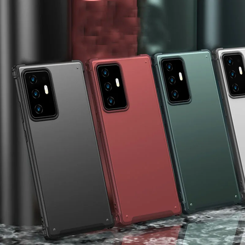 Чехол для Samsung Galaxy Note 20 Ультра Жесткий ПК + Силиконовый Матовый Прозрачный